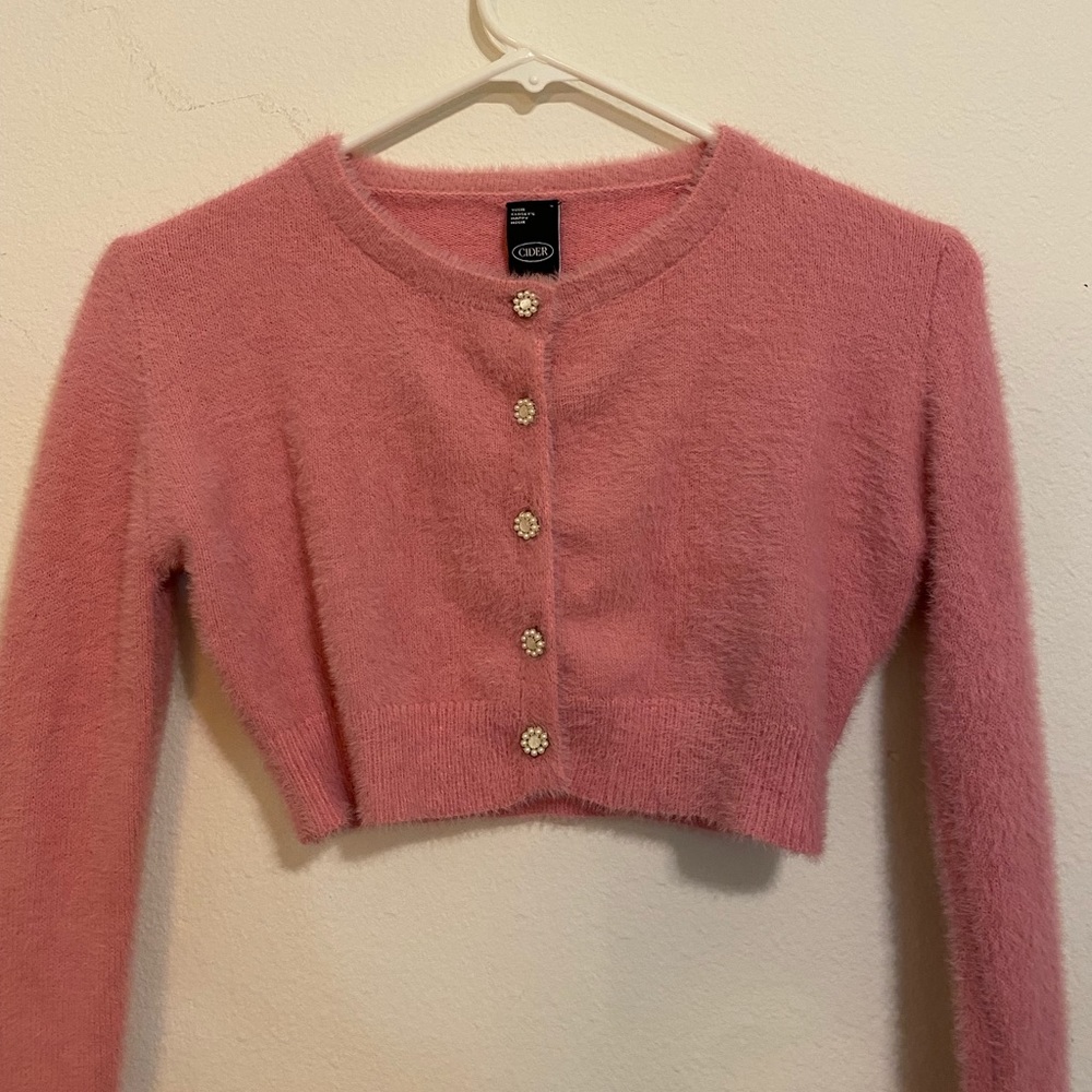 🎀 Pink Long Sleeve/Cardigan from Cider 🎀